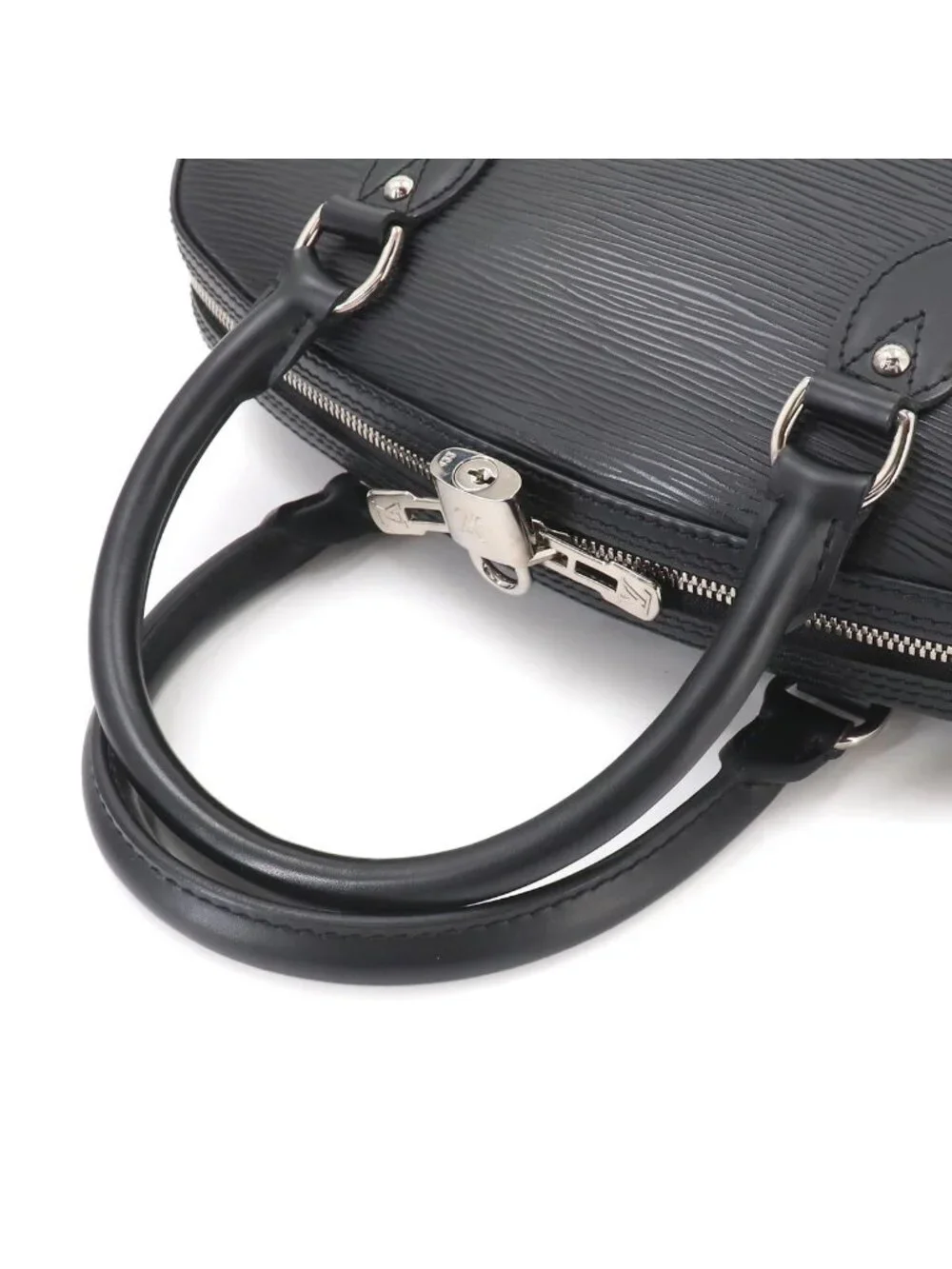 Louis Vuitton Epi Jasmine Hand Bag Leather Noir Black Silver